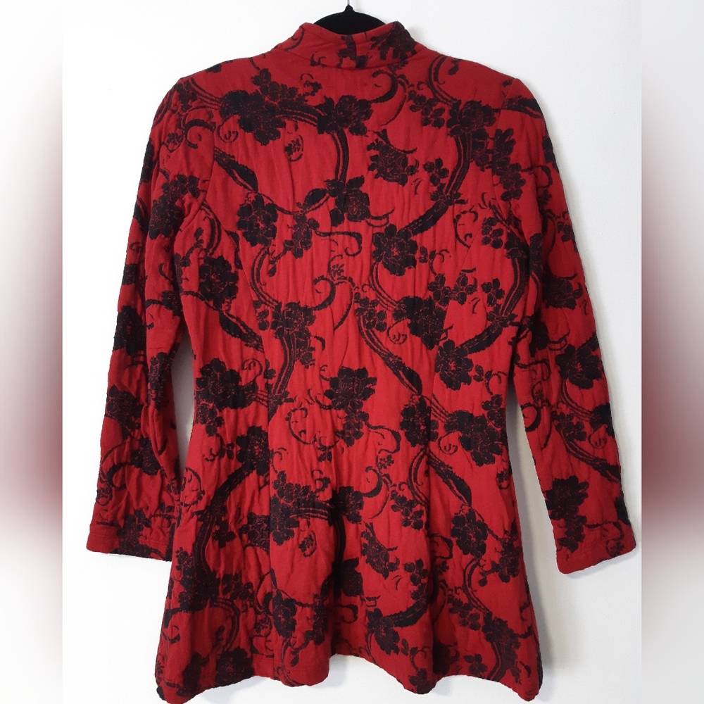 Red and black floral Blazer - Picture 2 of 7
